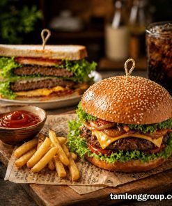 Lớp học làm burger phô mai mở quán 8 Lớp học làm burger phô mai mở quán