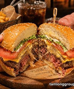 Lớp học làm burger phô mai mở quán 9 Lớp học làm burger phô mai mở quán
