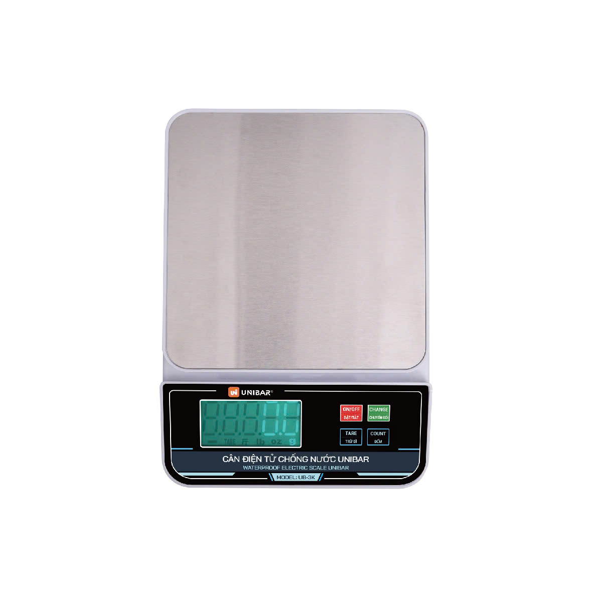 Cân điện tử chống nước UNIBAR UDC 3K (tên cũ UB-3K) 1 Cân điện tử chống nước UNIBAR UDC 3K (tên cũ UB-3K)