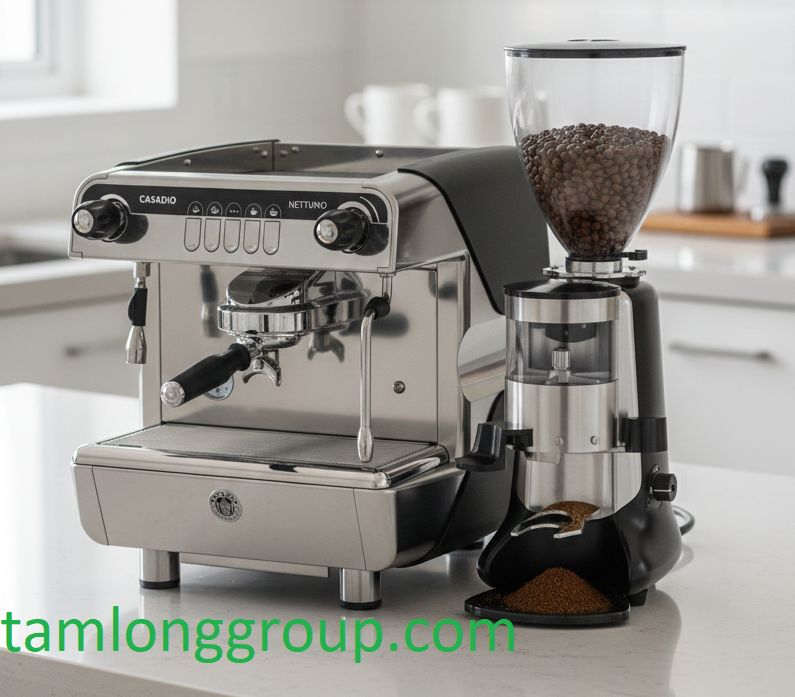 Chất lượng espresso thế nào là chuẩn và ngon? 1 Combo máy pha cà phê Casadio Nettuno 1 Group + Máy xay cà phê HC600 version 2