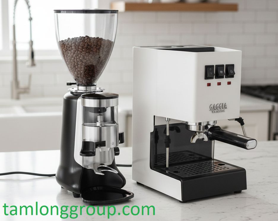 Cách quản lý nhân viên pha chế để không bị "quậy"? 1 Combo Máy Pha Cà Phê Gaggia Classic Evo Và Máy Xay Cà Phê Gemilai HC600