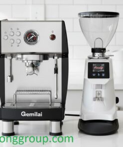 Combo Máy pha cà phê Gemilai 3200B Pro+Máy xay cà phê Amalfi A80