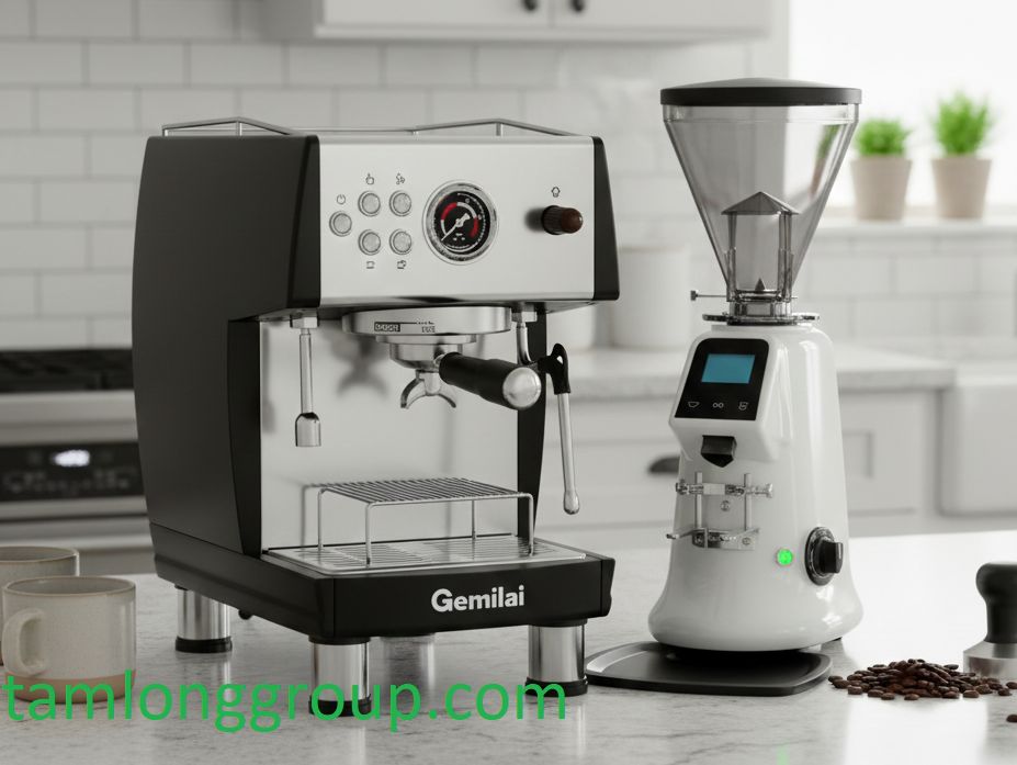Combo Máy pha cà phê Gemilai CRM 3200B Pro+Máy xay cà phê JX600AD 1 Combo Máy pha cà phê Gemilai CRM 3200B Pro+Máy xay cà phê JX600AD