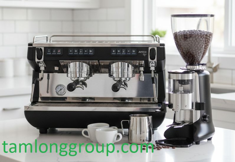 Ngân sách mở quán cà phê nhỏ và tầm trung 2 Combo Máy Pha Cà Phê Nuova Simonelli Life 2 Group Và Máy Xay Cà Phê Gemilai HC 600
Ngân sách mở quán cà phê nhỏ và tầm trung