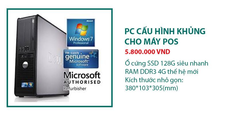 Combo máy tính tiền POS – Tặng phần mềm quản lý