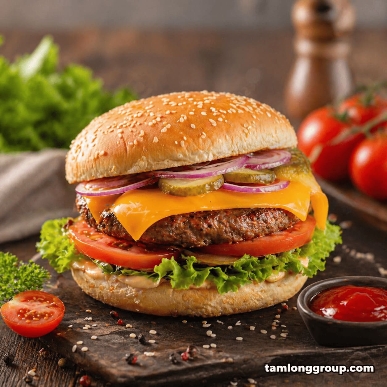 Lớp học làm burger phô mai mở quán 2 Lớp học làm burger phô mai mở quán