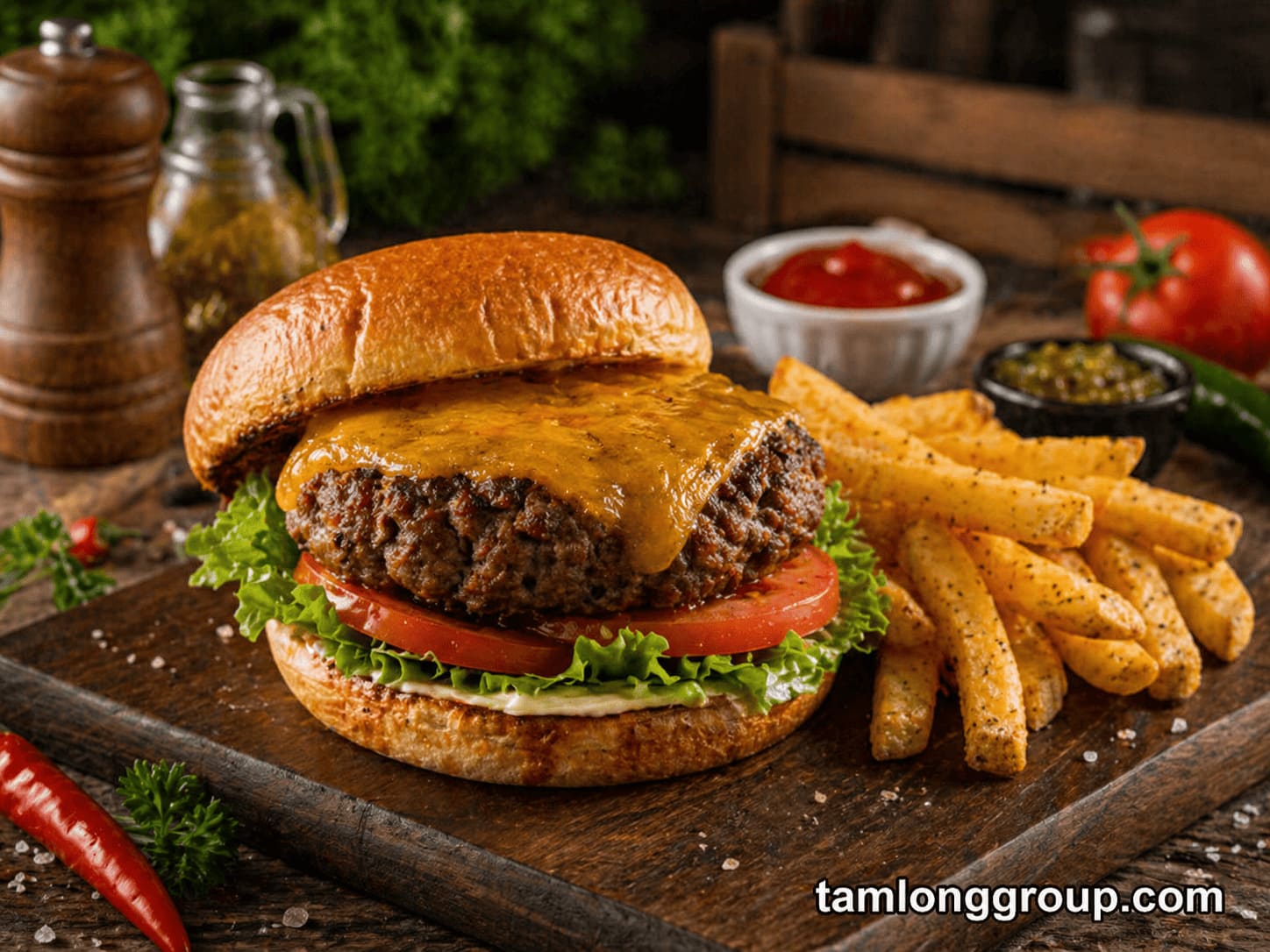 Lớp học làm burger phô mai mở quán 1 Lớp học làm burger phô mai mở quán