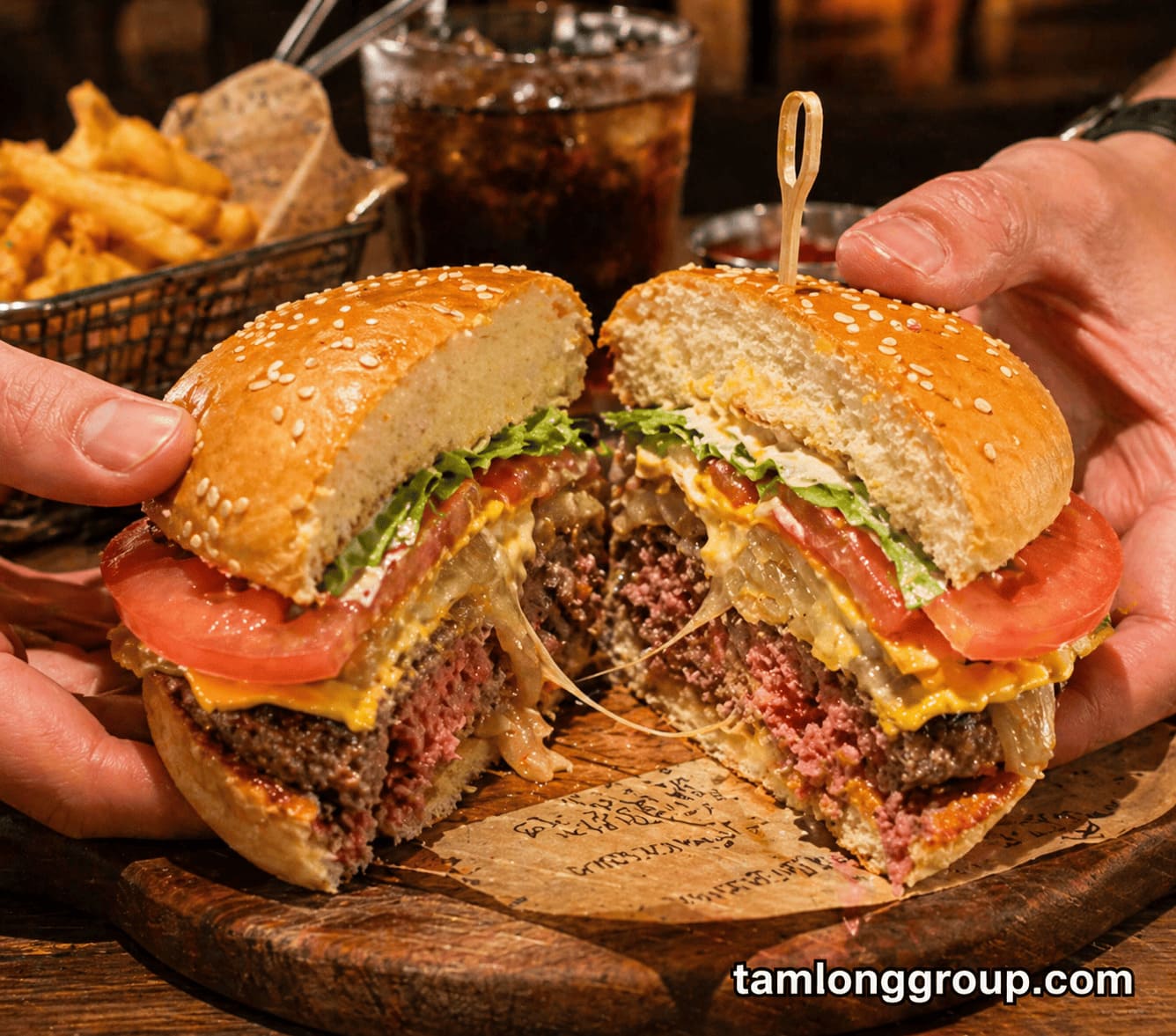 Lớp học làm burger phô mai mở quán 5 Lớp học làm burger phô mai mở quán