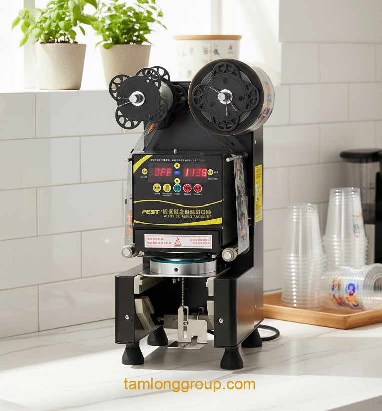 Máy dập nắp cốc tự động Fest RC 995 1 Máy dập nắp cốc tự động Fest RC 95