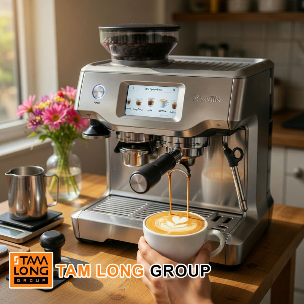 Máy pha cà phê Breville 880 Barista Touch BES880BSS 9 Máy pha cà phê Breville 880 Barista Touch BES880BSS