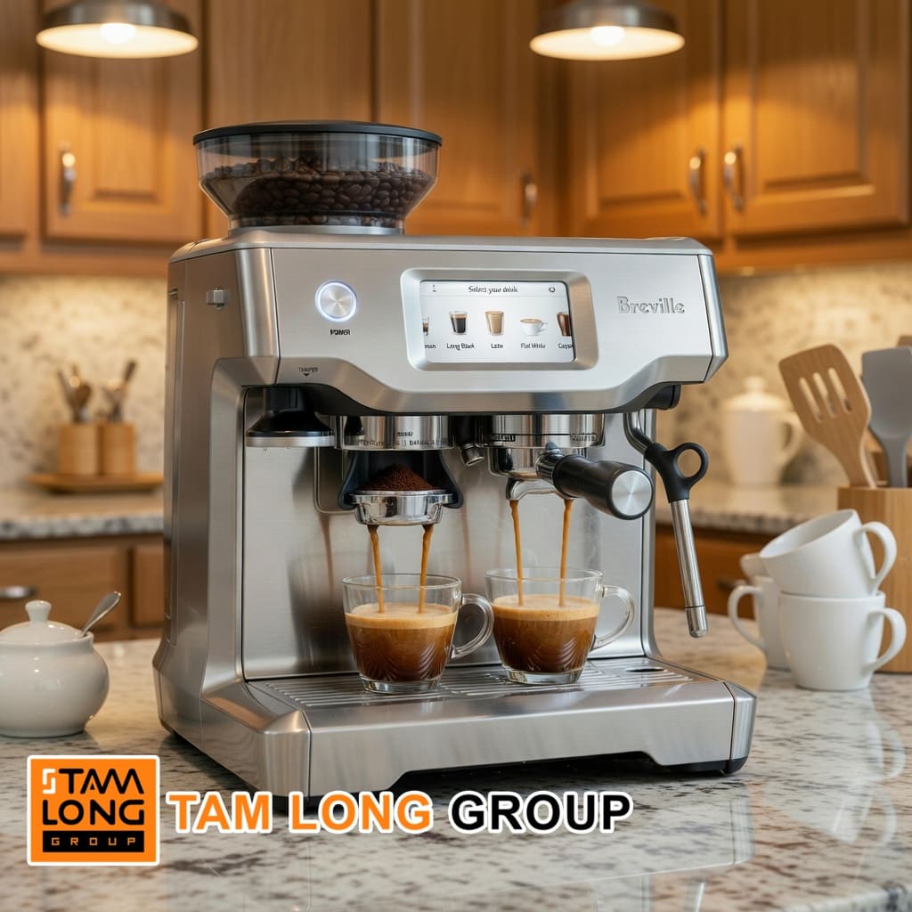Máy pha cà phê Breville 880 Barista Touch BES880BSS 8 Máy pha cà phê Breville 880 Barista Touch BES880BSS