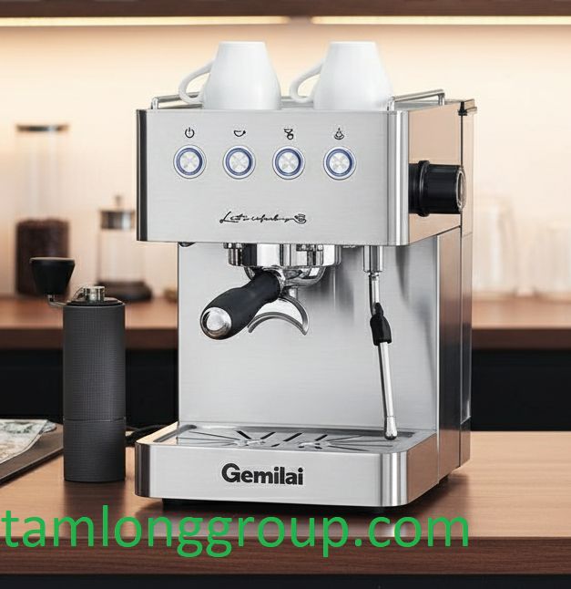 Công Thức Pha Espresso Hoàn Hảo Với Máy Gemilai 1 Máy pha cà phê Gemilai CRM 3005E So Sánh Máy Pha Cà Phê Corrima 3200B Pro Vs CRM 3005E