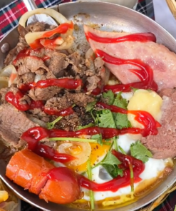 Khóa học làm bánh mì chảo đầy đủ topping để mở quán